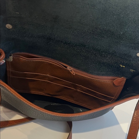 Dooney & Bourke Black and Brown Leather Bag - Picture 3 of 5